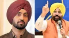 diljit dosanjh with bhagwant mann
